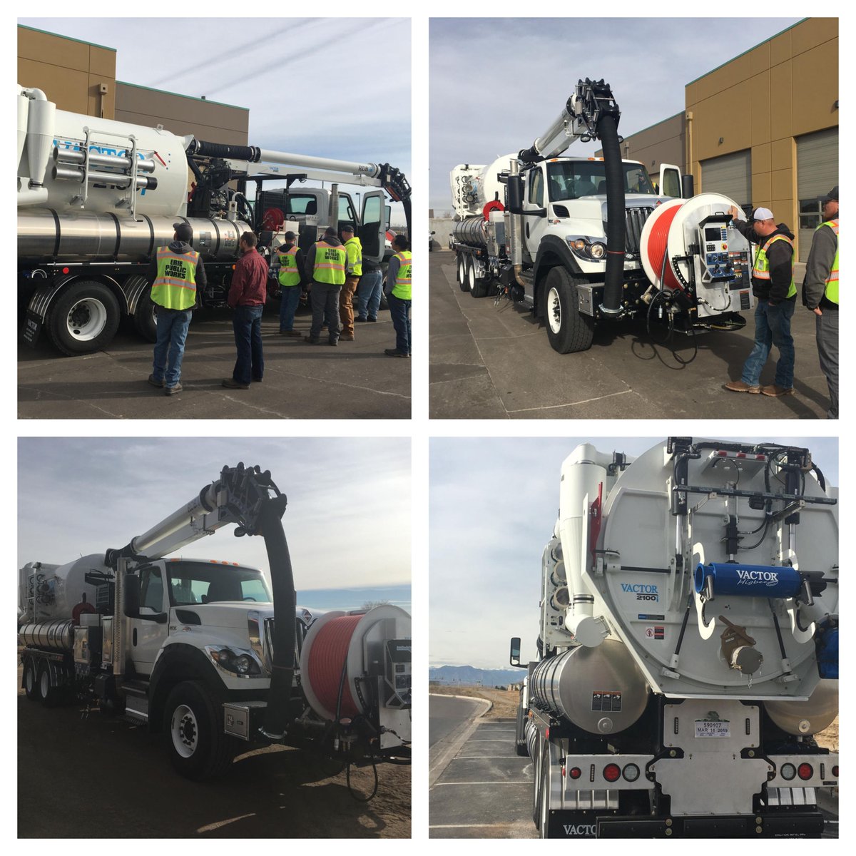 FarisMachinery's tweet photo. #Throwback Sunday: We thought we'd take a look at January of this year at a Town of Erie Public Works @vactormfg Delivery.  Gorgeous machine. Gorgeous day. Great folks!  Looking for your own? We can help! Call your local Faris Rep for information or a demo!
#Vactor https://t.co/a5kTni7f9S