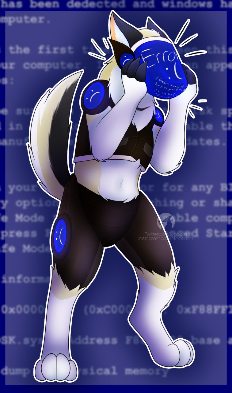 I drew a protogen but I altered some parts, is it allowed or should I scrap it? : r/furry