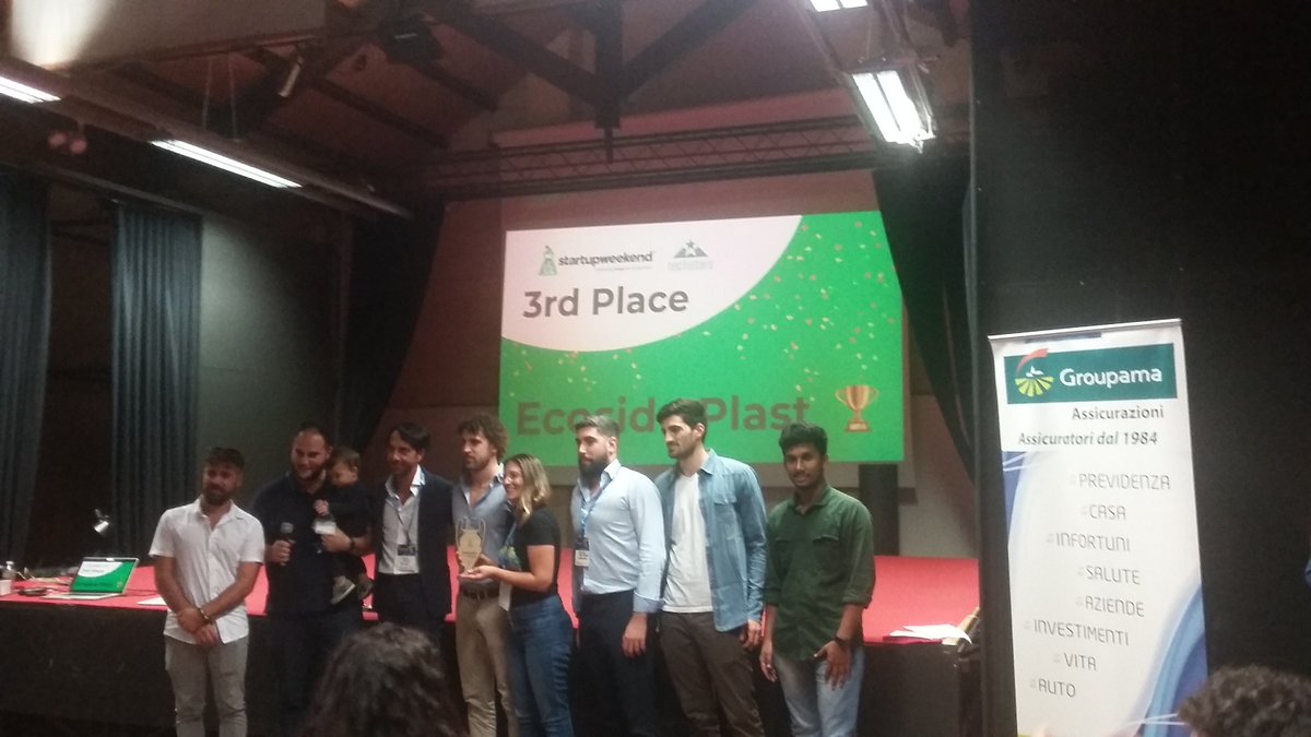 Congrats to Meeting Cafe,  CommunEATy e EcoSide-Plast as #winners of #startupweekendlecce fifth edition! 🎉🎊
#swlecce #swlecce2019 #startupweekend