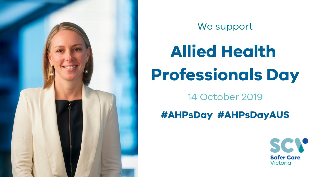 SaferCareVic's tweet image. Happy Allied Health Professionals Day! Here’s to celebrating the amazing work AHPs do, day in day out. Read our interview with our Chief Allied Health Officer @donnacmarkham bit.ly/2Vvq748 #AHPsDay #AHPsDayAUS
