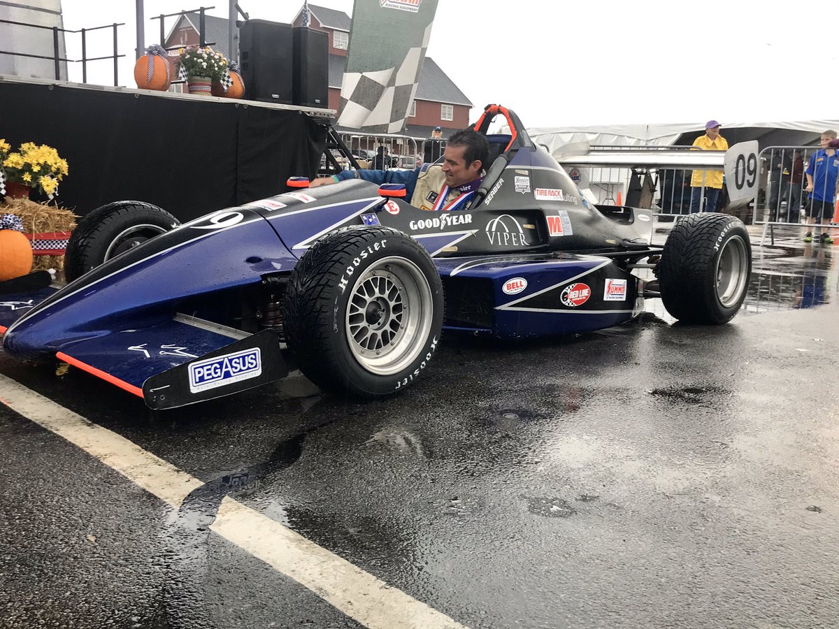 tim_gilvin's tweet photo. Winning the Formula Mazda Championship in the rain is Anthony Seaber!! Followed by Robert Noell and Owen McAllister!! @HoosierTire @SCCAOfficial #TheRunOffs #thanksgoodyear #wheresjay https://t.co/Iw4JNngPvr
