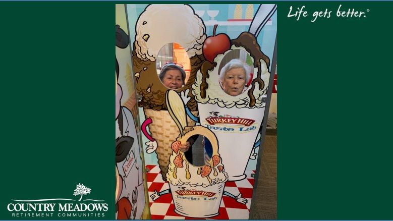 CountryMeadows's tweet photo. Ice cream is enjoyed in every season! Just ask our Allentown residents. They ventured out to the @TurkeyHillExp in Lancaster and had fun playing, experimenting and of course, tasting (one resident even tried ten different flavors!). 🍦 🍨 #dessert #yummy #seniors https://t.co/lIZ7RVRkXd