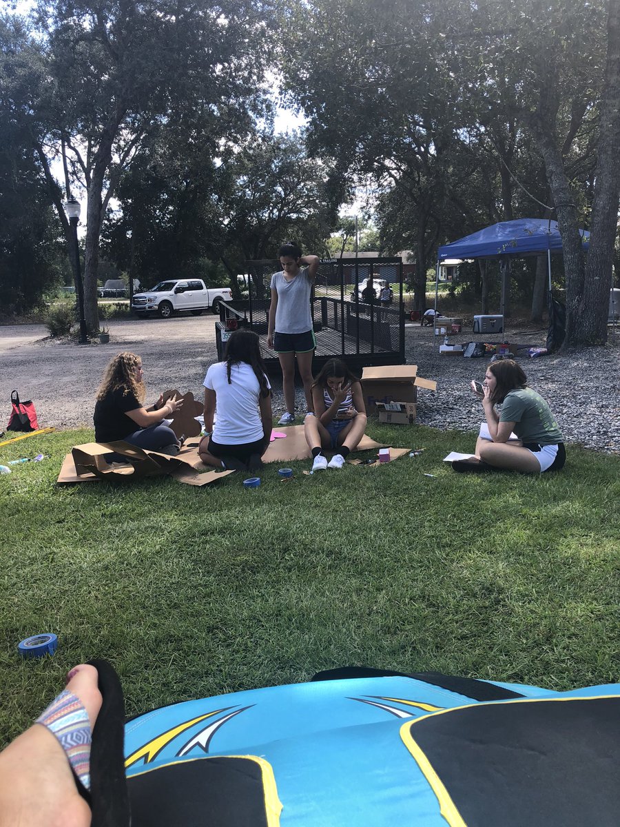 Wrapping up day 1 of float building! #juniorsgaclass #classof2021