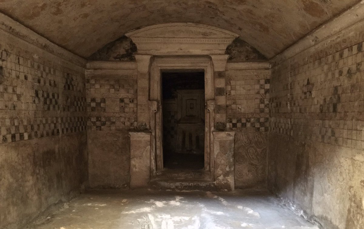 chrisnaunton's tweet photo. Quick reccy of the Hellenistic/Egyptian tombs of Anfushy (3rd cen BCE) in Alexandria yesterday... #egypt #egyptology #missingtombs #losttombsofegypt https://t.co/WrRFlD6own