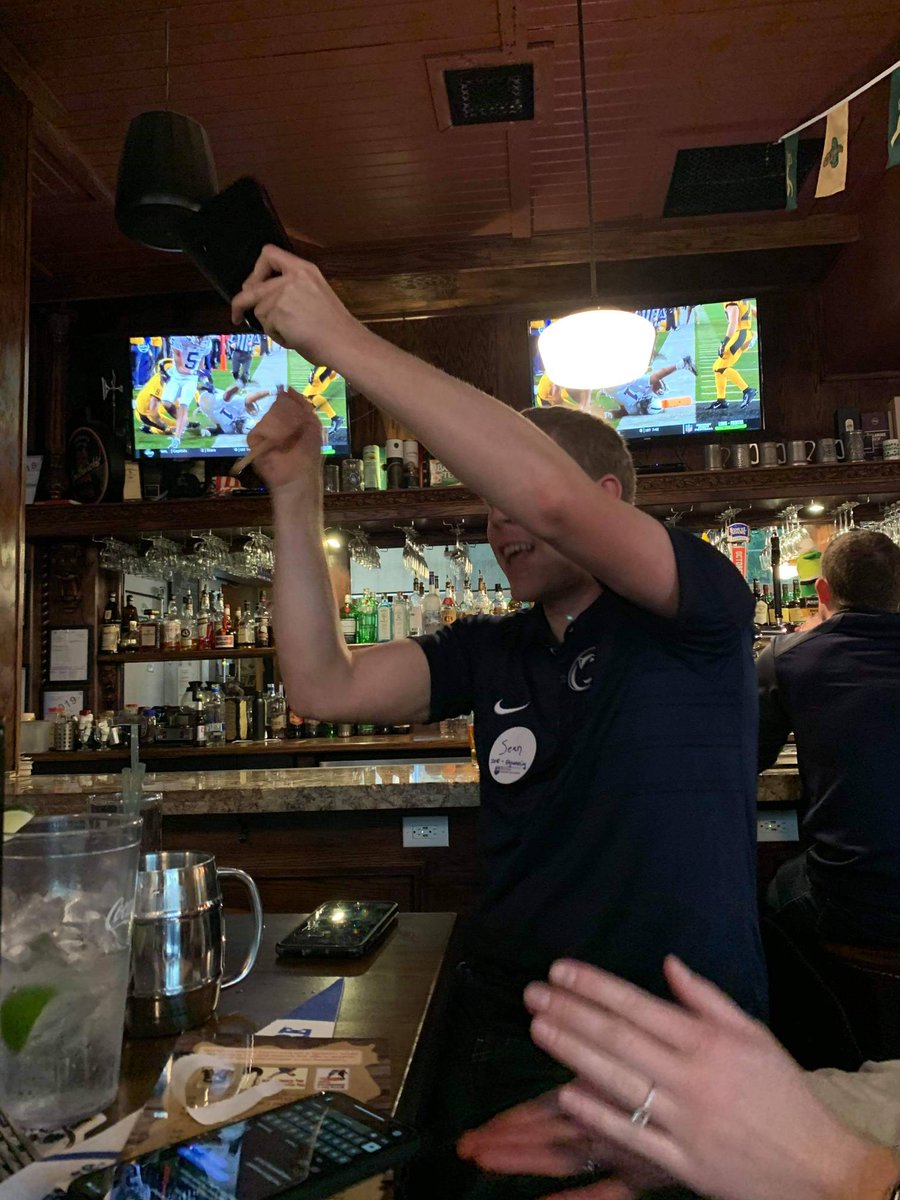 PSUSeattle's tweet photo. Thank you to everyone at both viewing locations for keeping the spirit alive throughout the game last night! See you next Saturday for WHITEOUT against Michigan! #WeAre #PennStateAlums #PennStateSeattle https://t.co/BOQwZtYH77