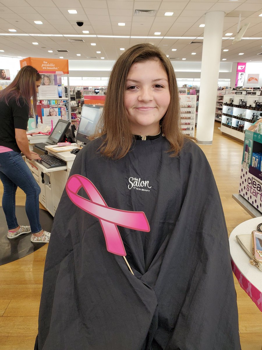 KnightDulany's tweet photo. Fun day with the little for a good cause. Haircuts, pink strips for me and mini facials for both. #BreastCancerAwareness #PinkfortheCure #cutforacause #ultabeauty https://t.co/j4b0M1r2Ps