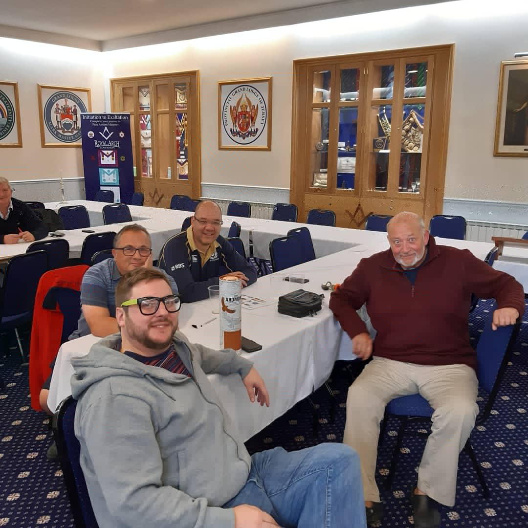jerseylightblue's tweet photo. A great day at the Temple today as we hosted the inaugural Light Blues Club of Jersey Quiz. Well done to James, Paul and Adie who won. Thanks also to Quizmaster Dave! #Freemasonry #lightblues #quiz #Jersey https://t.co/3cFWZBgCqg