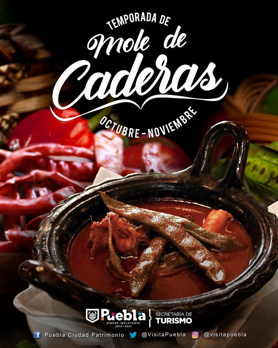 Inició este domingo la temporada de #moledecaderas, tradición que comparten #Puebla y #Tehuacan y es la fusión de la gastronomía prehispánica y mediterránea. ¡Enhorabuena!
#Puebla
#Turismo
#CiudadesPatrimonio
PueblaAyto 
Fabiana_Briseno  Vía #VisitaPuebla #PueblaEsMexico