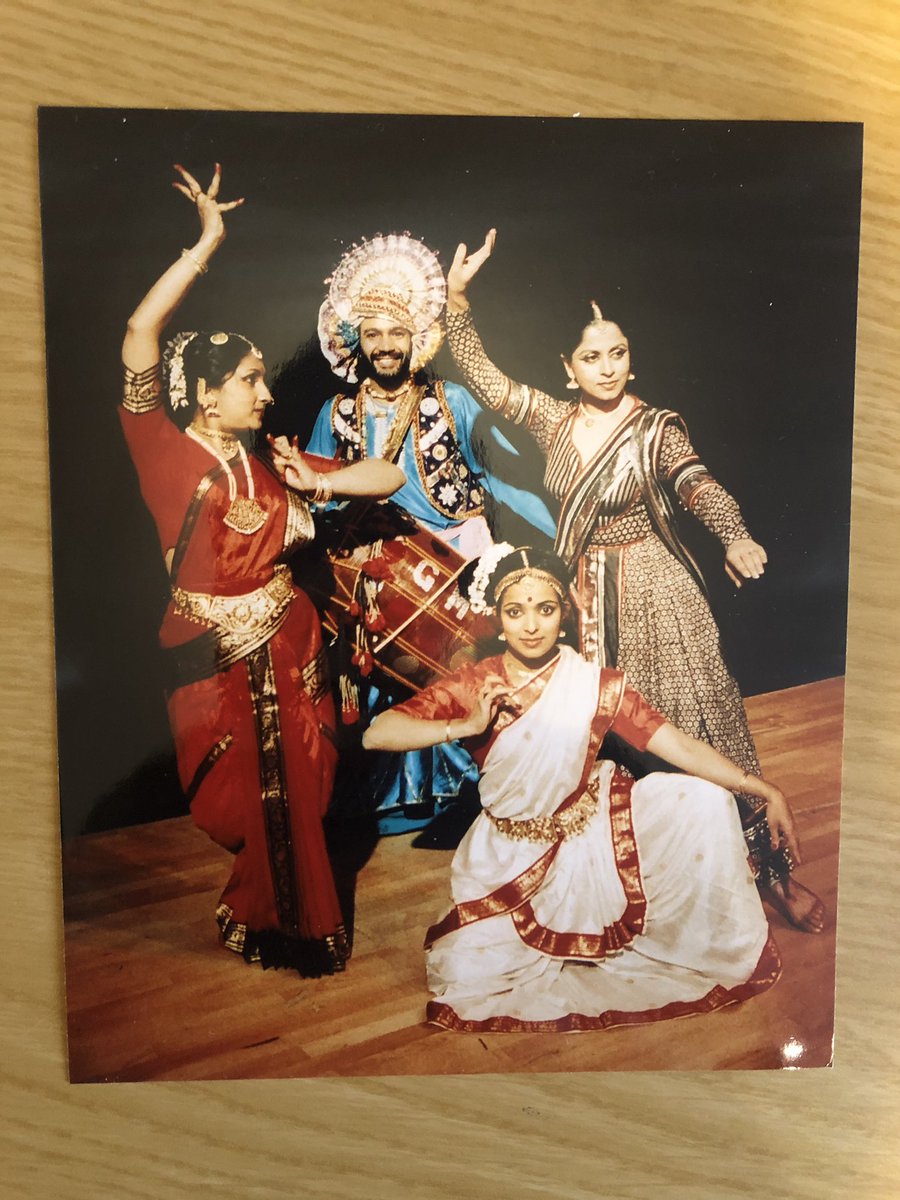 Seeing this image makes us super exited, representing the story of Indian dance in one single shot! The image we believe was taken in 1997 for an front page article. 4 Indian dance innovators: Piali Ray, Nahid Siddiqui, Chitraleka Bolar & Dhol King Gurcharan Mall!

#NrityaBC