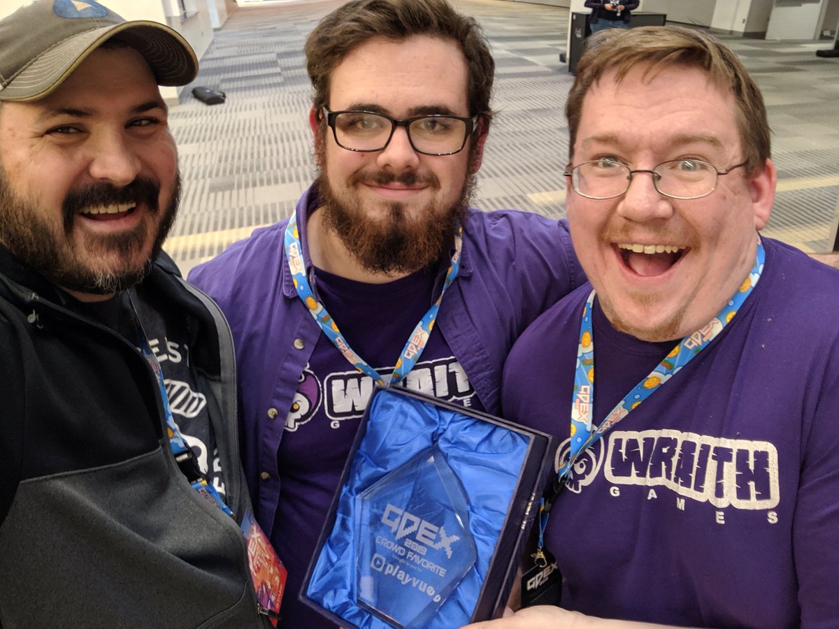 playvue's tweet image. Congrats to @wraithgames, the 2019 Playvue Crowd Favorite Winner for their game #Collapsus! Thanks to everyone who voted and all of the awesome games that participated. It's a real treat to be able to share this with all of you every year. #GDEX2019