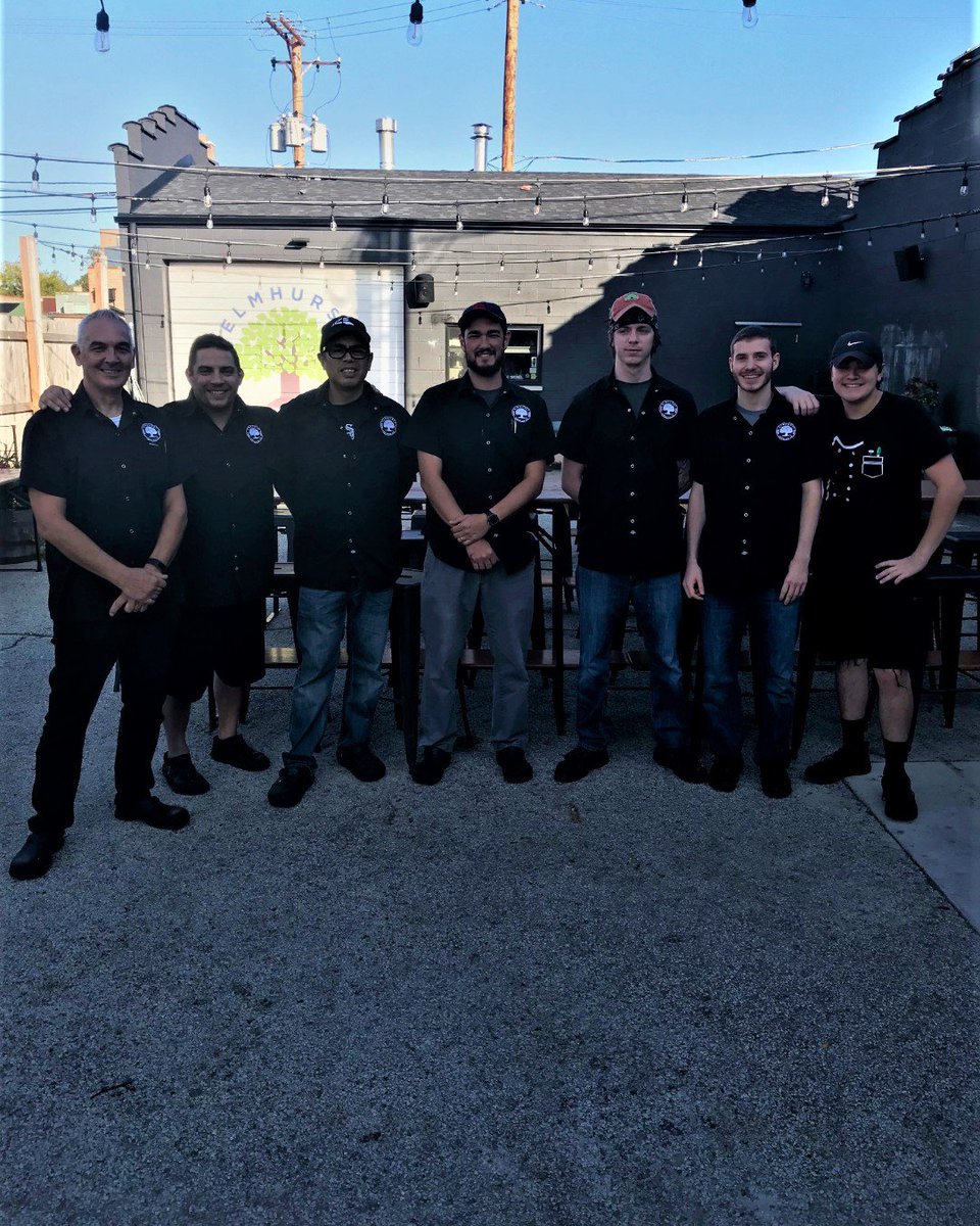 ElmhurstBrewing's tweet photo. The team responsible for all the amazing food that comes out of our Kitchen. These guys continue to kick ass every night so we wanted give them a shout out, we wouldn't be the Brewpub we are without these guys! #ChefsTeam #ebcfood #coupleacoolguys #therealrockstars #TheAteam https://t.co/NJ232PrQh3