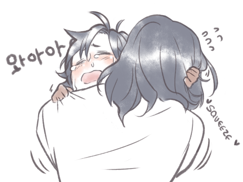 Day 14 of #whumptober is "tear-stained" so here's Glenn being weak to his crybaby bro's tears _(:,D