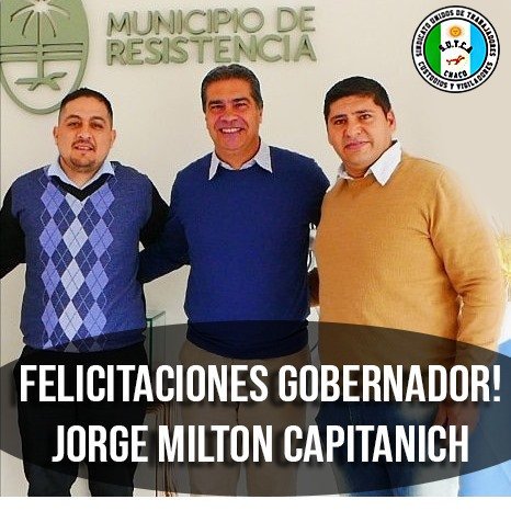 SutcaChaco's tweet image. #SUTCA CHACO #Celebra la Victoria del Peronismo en Chaco!
Los #Custodios Saludamos Gratamente a Nuestro Querido Compañero Gobernador Cdor. #JorgeMiltonCapitanich @Christian_Sutca @jmcapitanich @prensa62org @gracielaranda @LosCustodios @cgt_camioneros @CTAok @CGT #RT #Comparte ✌️