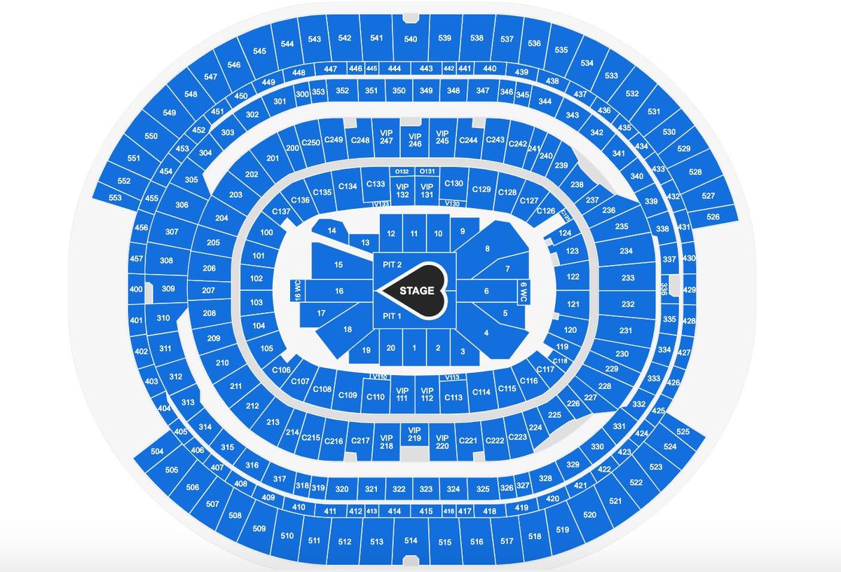 Stage West Seating Chart