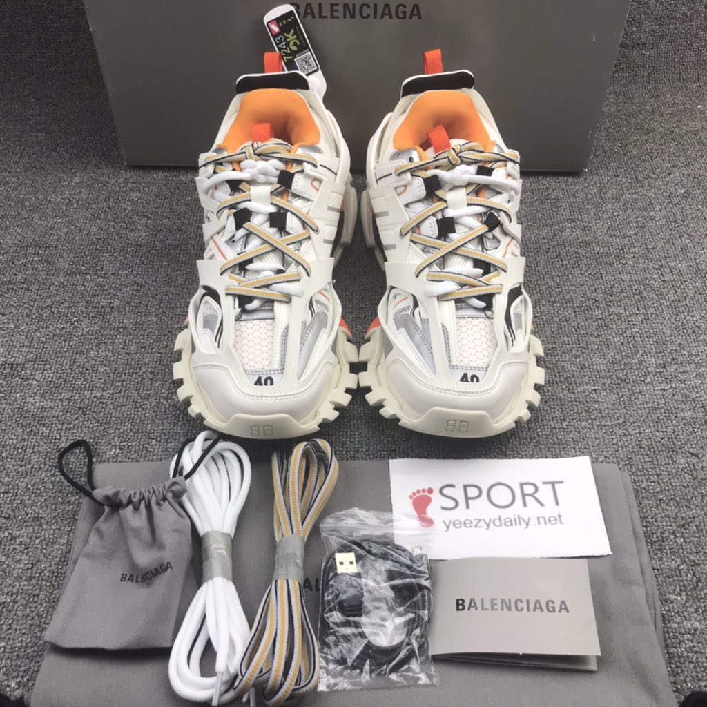 Balenciaga Track 2 Open Mesh Running Sneakers in Grey