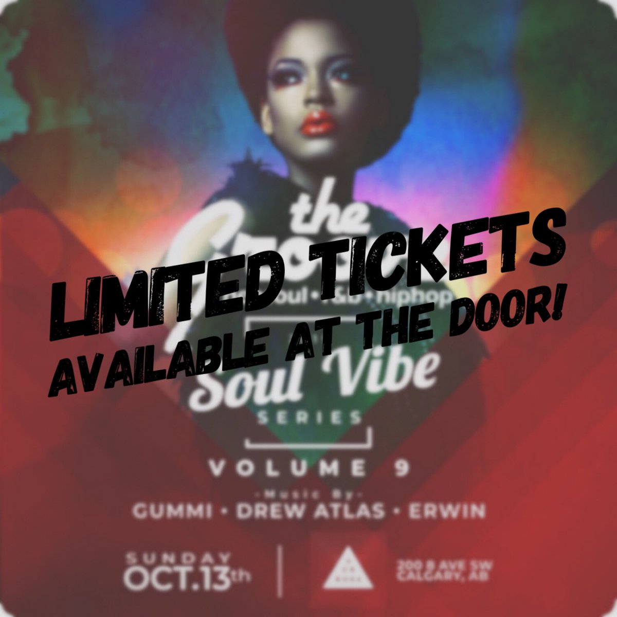 Advanced tickets are sold out, but there’s still a chance you can join us tonight Sub Rosa - Limited Tickets are still available! Doors at 10:00pm <a href="/gummidj/">gummidj</a> <a href="/drewatlas/">Drew Atlas</a> #TheGroove