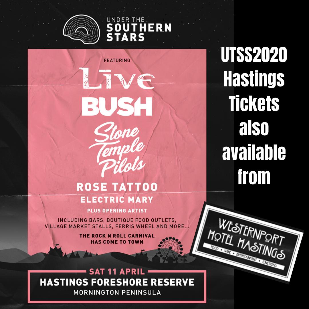 Hastings!  If you're a local you can grab your 
<a href="/UTSSConcerts/">#UTSS2022</a>
 Hastings tickets at the Westernport Hotel Hastings!

Bring on #UTSS2020