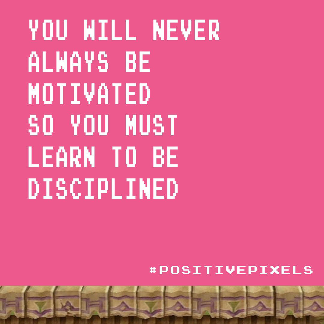 prism_int's tweet photo. You will never always be motivated, so you must learn to be disciplined. 💗

Follow us for a daily dose of #positivepixels.

#twitch #twitchtv 
#Streamer
#twitchstreamer #twitchstreamers #twitchaffiliate #motivation #inspiration https://t.co/0u9RAOL67n