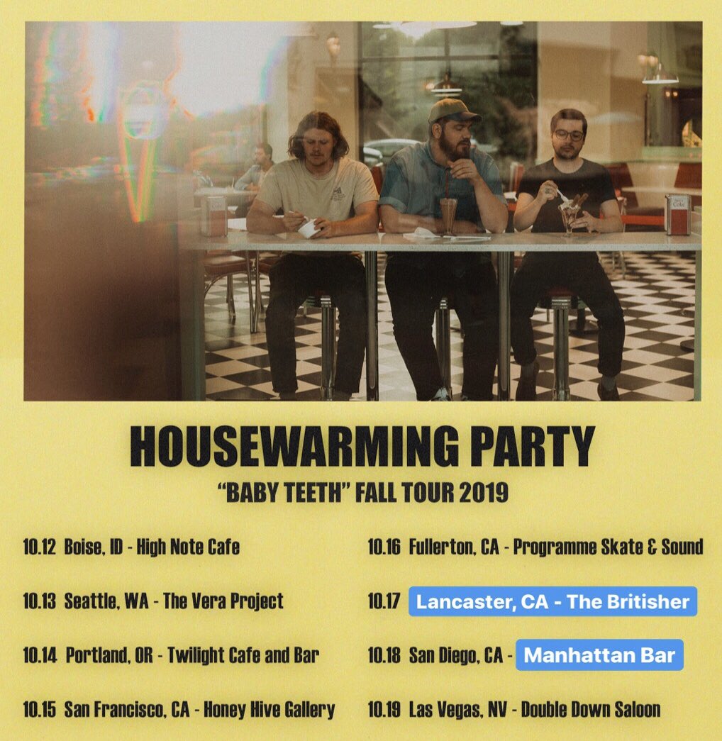 TOUR DATE UPDATE! New California shows. #BabyTeethTour