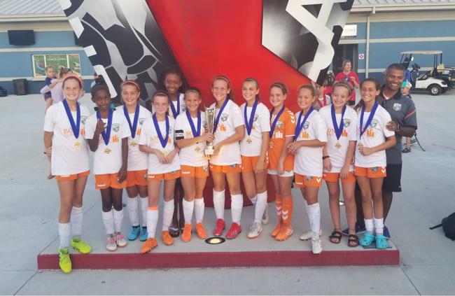 Congrats to our U12 Girls team on placing first in the ACDC tournament this weekend!! #WeAreTropics 🌴🌴
