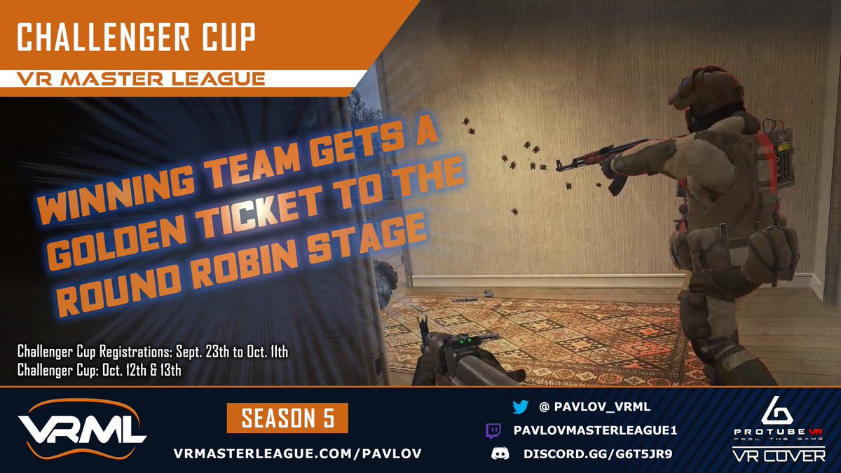 Congrats to The Reapers on finishing 1st in Group B! Winner between ARCTIC &amp; The Reapers will get a spot to play in the Championship on Sunday!

Tune in next weekend for the Round-robins stage for some more great matches!

More info➡️vrmasterleague.com/Pavlov/Champio…
#PavlovVR #VResports