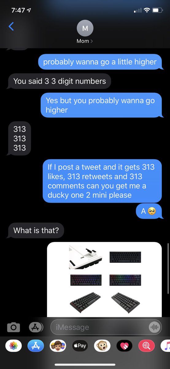 Augith's tweet photo. can you guys please get this to 313 likes, retweets, and comments so I can please get a new keyboard. It will literally make my month. https://t.co/iH1MjLpJ8l