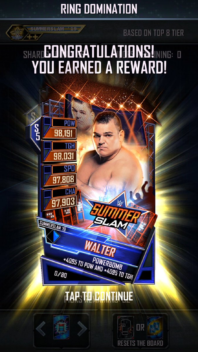S1mplyTheRabbit's tweet photo. Finished #RingDom and also got a tier pull. Single, but still a good pull imo. Not even bothering with heroic. It's nice to just have a female ss19 pro finally ๐คฃ๐ #WWESupercard https://t.co/aVy155Qpt5
