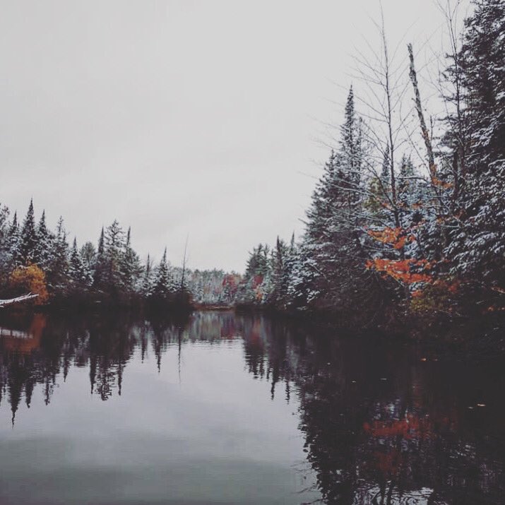 Inthewoods2014's tweet photo. Hard to leave the Bf and this magical place but even worse with this drive home... #Wisconsin #longtriphome https://t.co/6wq75oQ6EW
