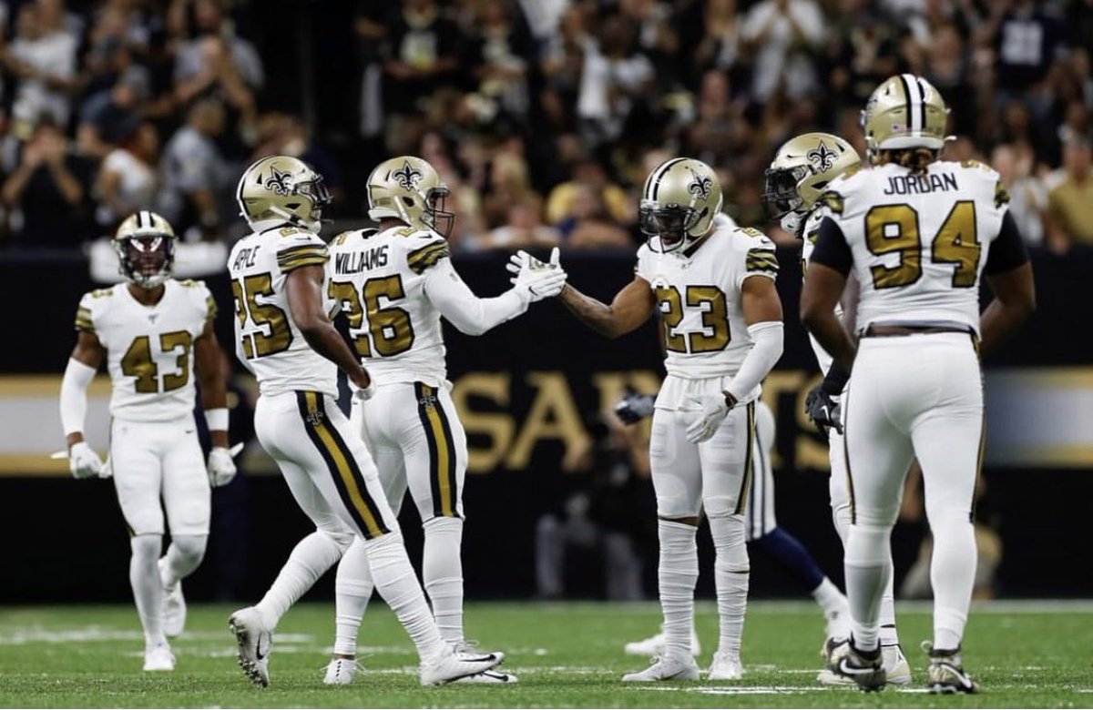 Cantguardmike's tweet photo. S/O too the Defense they have been in sync the past couple weeks. #Respect you guys are growing into something special. Offense will start matching you guys soon. Just know we appreciate you ! ⚜️ #WhoDat https://t.co/wo5VO8iboS