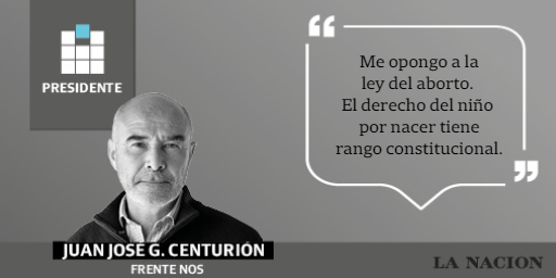 #DebateAr2019 | <a href="/juanjomalvinas/">Juan José Gómez Centurión 🇦🇷</a>: "Me opongo a la ley del aborto. El derecho del niño por nacer tiene rango constitucional"