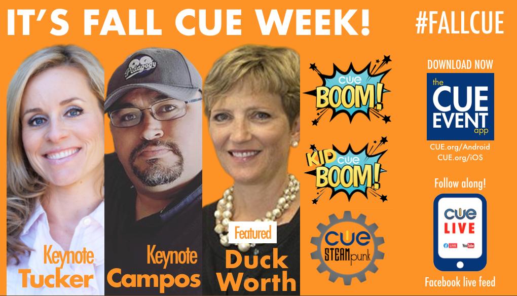 joincalie's tweet photo. #FALLCUE is next weekend!! Join @Catlin_Tucker @edcampOSjr @sylviaduckworth and nearly 1000 educators in Sacramento! #WeAreCUE #CUEBOOM #CUEStickerSwap
https://t.co/YOLL8xLe12 https://t.co/u3z01Pcjzj
