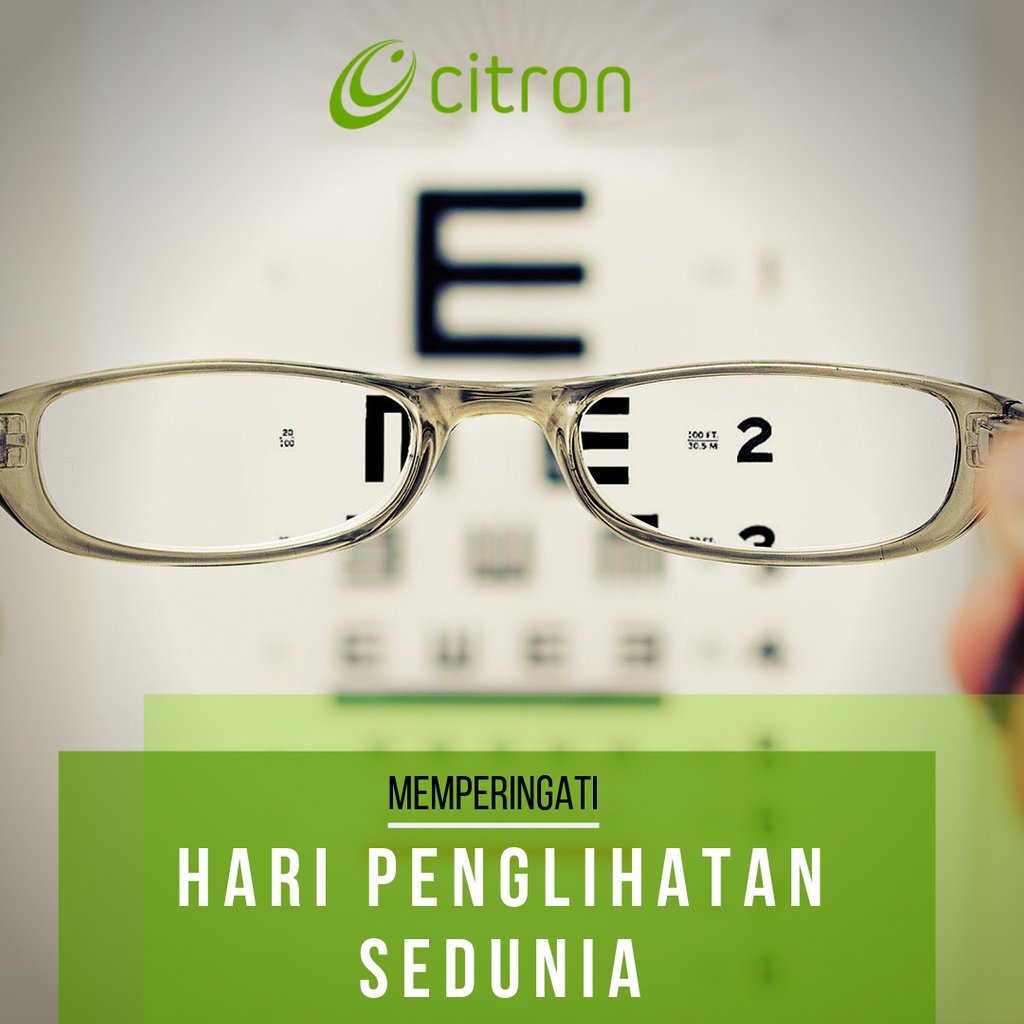 CitronCv's tweet photo. Selamat Hari Penglihatan Sedunia!
Untuk kamu yang sering bekerja dengan komputer, istirahatkan matamu setiap 20 menit dengan melihat ke kejauhan sejauh 6 meter selama 20 detik untuk menjaga kesehatan mata kamu.

#haripenglihatansedunia #indocitron #websitedesign #jasawebsitejogja https://t.co/zhK3FFm39y