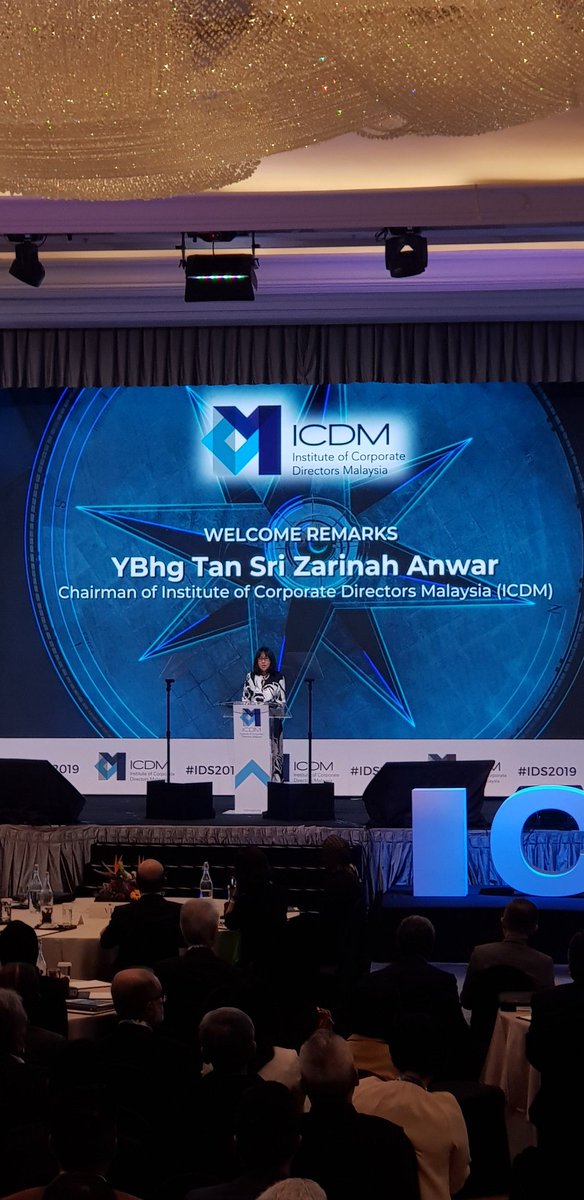 ICDMalaysia's tweet image. The 2019 International Directors Summit has officially kicked off ! With welcome remarks by Yang Berbahagia Tan Sri Zarinah Anwar and Yang Berbahagia Datuk Syed Zaid Albar.

#ids2019 #trust #corporatemalaysia