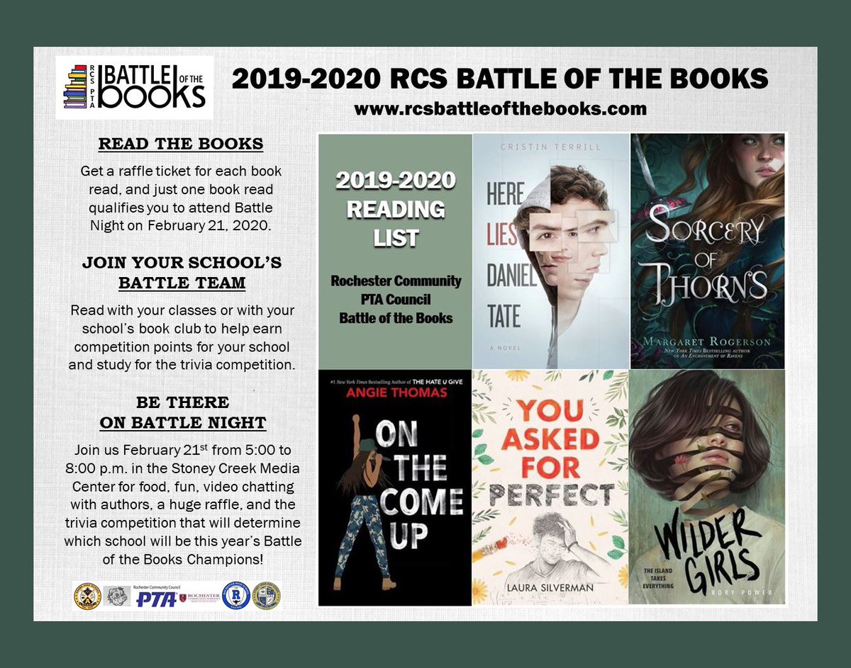 AdamsPTSA's tweet image. The list is official-meet this year’s Battle of the Books list! #AdamsPTSA