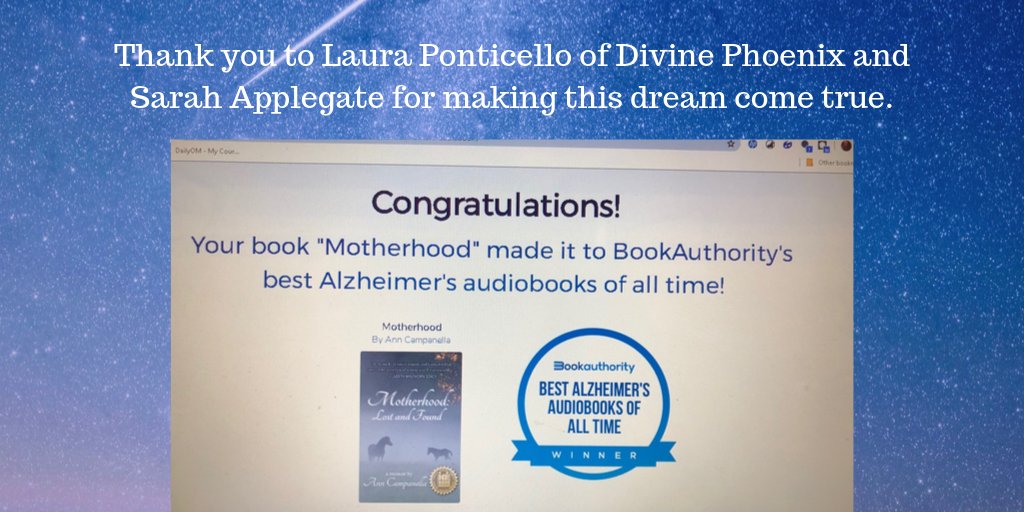 authorAnnC's tweet photo. Thank you @bookauthority for this honor &amp; thank you to  @lauraslist and Sarah Applegate for making it possible. #audiobook #audible https://t.co/s9ccgMXtHO https://t.co/fmYCiIpbM1