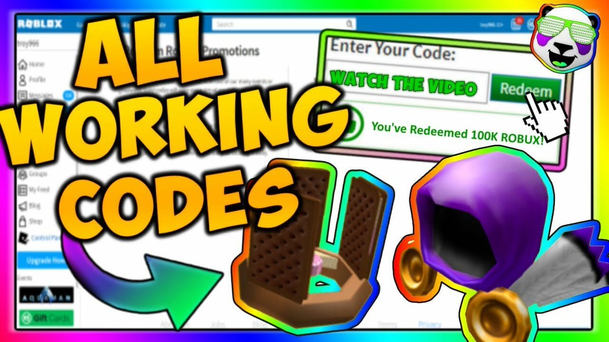 Pcgame On Twitter Roblox Promo Codes 2019 All Working