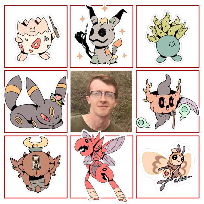 #artvsartist but since I've mainly been drawing Pokémon this year I just used the ones I'd have on my team. Oddish and Phantump chill with Prof. Oak. If you like to do Pokémon fan art I want to see your squad! 