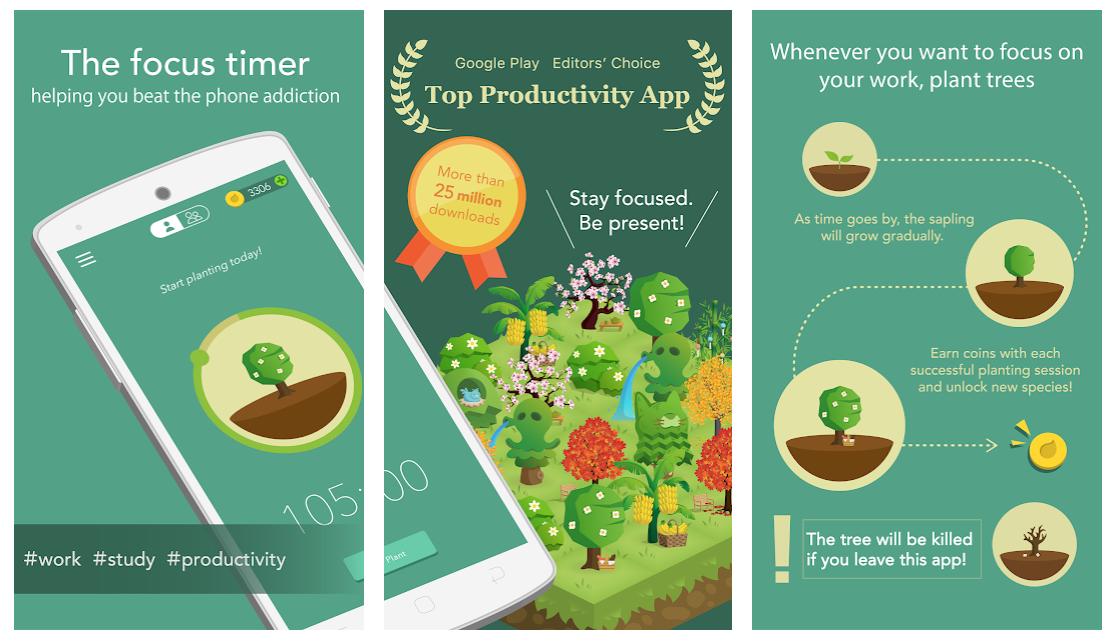 Karthik 🇮🇳 on Twitter: "3/5 There are many smartphone apps (oh, the irony!) to help you measure your 'screen time'. But the app 'Forest' frames it differently. When you want to concentrate - 2021in-verimliliginizi-arttiracak-en-iyi-10-uygulamasi