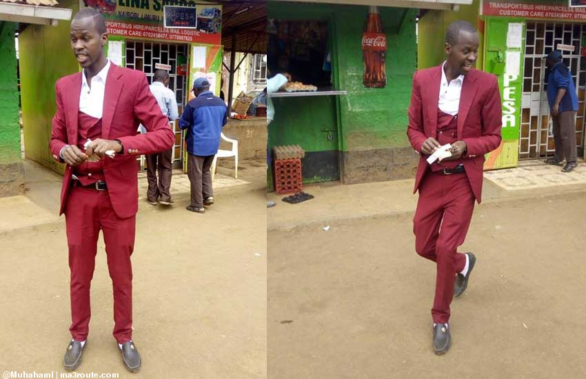 06:33 George Munyua is not your everyday makanga. The 29-year-old owns 12 maroon suits, each of which cost him Sh6, 000, which totals to Sh72, 000.
He operates from Limuru Matatu Terminus. 😊😊😇😇 😇   via <a href="/Muhahami/">Joe Muhahami</a>