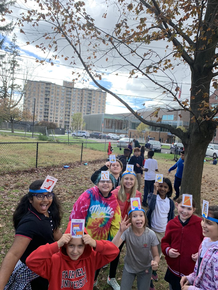 Our students had a blast guessing what they were during recess. Some of my favorite questions were “Can I melt?” And “Am I a living creature?” #spsplays