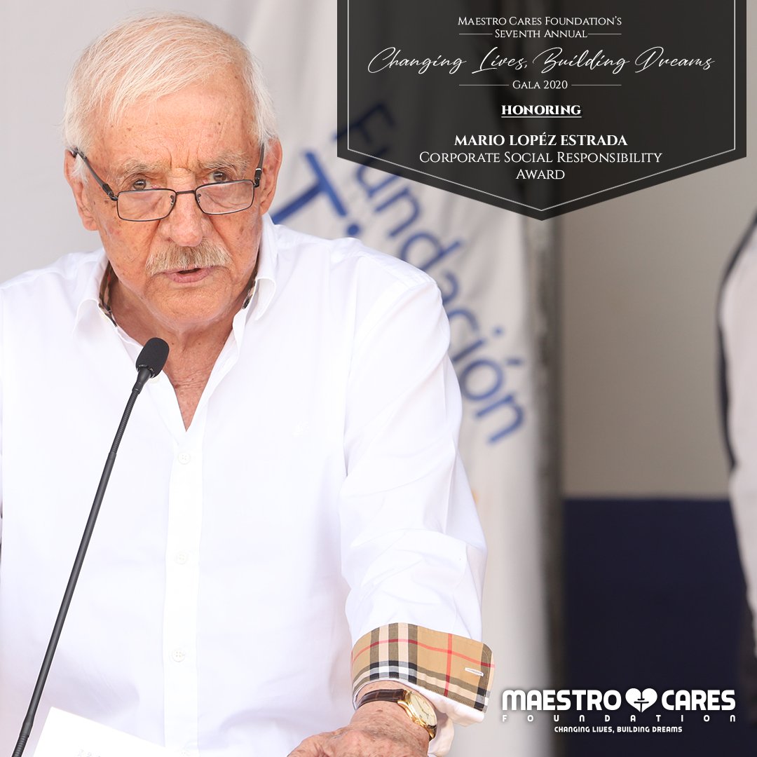 Maestro Cares Foundation Ar Twitter We Re Pleased To Announce Our Honoree For Corporate Socialresponsibility Award Is None Other Than President Of Tigo Guatemala And Chairman Of Fundaciontigo Mario Lopez Estrada Thank You