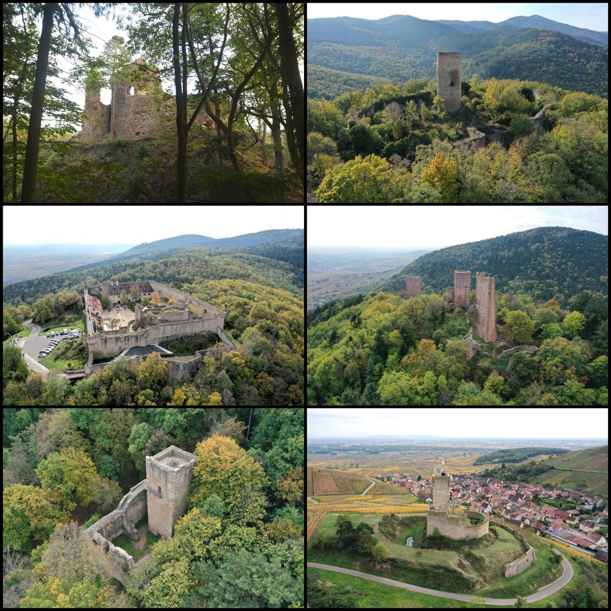 Château de #Schwartzenbourg, Château du #Pflixbourg, Château du #Hohlandsbourg, #LesTroisChâteaux d'#Eguisheim, Château du #Hagueneck, Château de #Wineck #Katzenthal, #Elsass, #Frankreich 🇫🇷 

Preview