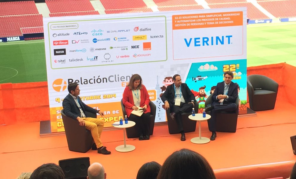 Sabio_Spain's tweet photo. Hemos participado junto con @Verint en el evento de referencia del sector #CX, #ExpoRC2019. Si te lo perdiste, échale un vistazo a lo que hablamos en la mesa redonda con nuestros clientes @IntrumES y @Multiasiste https://t.co/V7tuYjPQEt https://t.co/N1WiSIZUZc