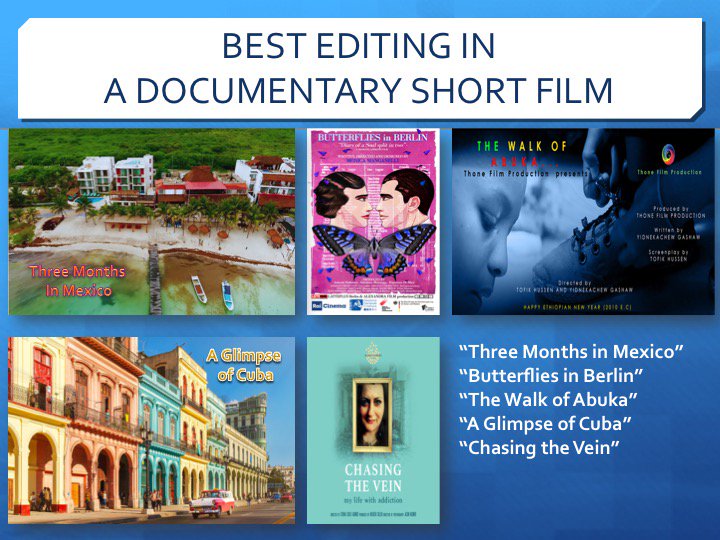 ShortFilmAwards's tweet photo. And the 2019 SOFIE Award Nominees for Best Editing are...  Films screening Friday, Nov 15th... Narrative, Dramatic or Comedic:  9:00AM. Documentary:  1:00PM and 2:30PM

#2019SOFIES #SOFIEAwards #filmaward #shortfilm #filmmaking #filmmakers #bestediting #filmeditor #GiantsofShorts https://t.co/9hY5oROTga