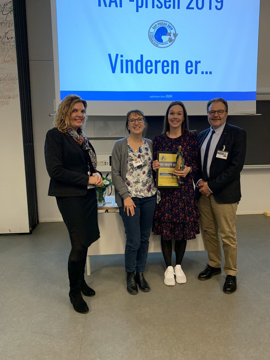 Karin Dieperink (@kdieperink) on Twitter photo Vi vandt RAP prisen med projekt Videostuegang <a href="/OncoCareOUH/">Onkologisk Afdeling R, OUH</a> <a href="/OUHhospital/">OUH Odense Svendborg</a> Flot præsentation af <a href="/VedelLene/">Lene Vedel Vestergaard</a> Vi vandt RAP prisen med projekt Videostuegang <a href="/OncoCareOUH/">Onkologisk Afdeling R, OUH</a> <a href="/OUHhospital/">OUH Odense Svendborg</a> Flot præsentation af <a href="/VedelLene/">Lene Vedel Vestergaard</a>