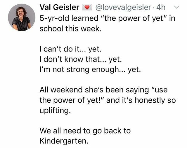 onsetandbeyond's tweet photo. Great tweet from @lovevalgeisler that keeps resonating.
We tend to beat ourselves up for what we can’t do, haven’t done. In a field that is so harsh and competitive, it’s easy to compare ourselves with other people’s highlights, or to people who are furt… https://t.co/K91oh0hBaY https://t.co/GKsRsbosUw