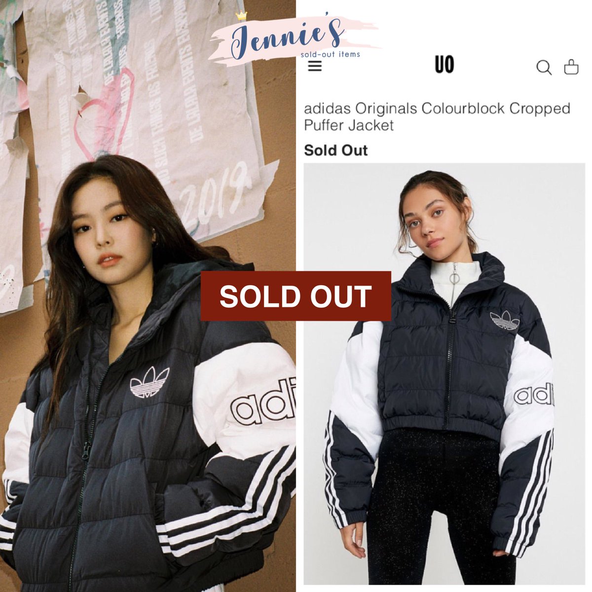 womens adidas cropped puffer jacket