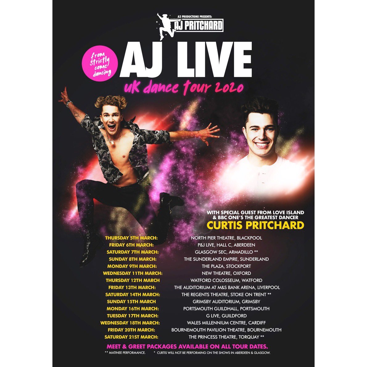 Aj11Ace's tweet image. All dates are out now.. Beyond Excited for this UK DANCE TOUR with @CurtisPritchard #AJLIVE2020 @A2Productionsuk