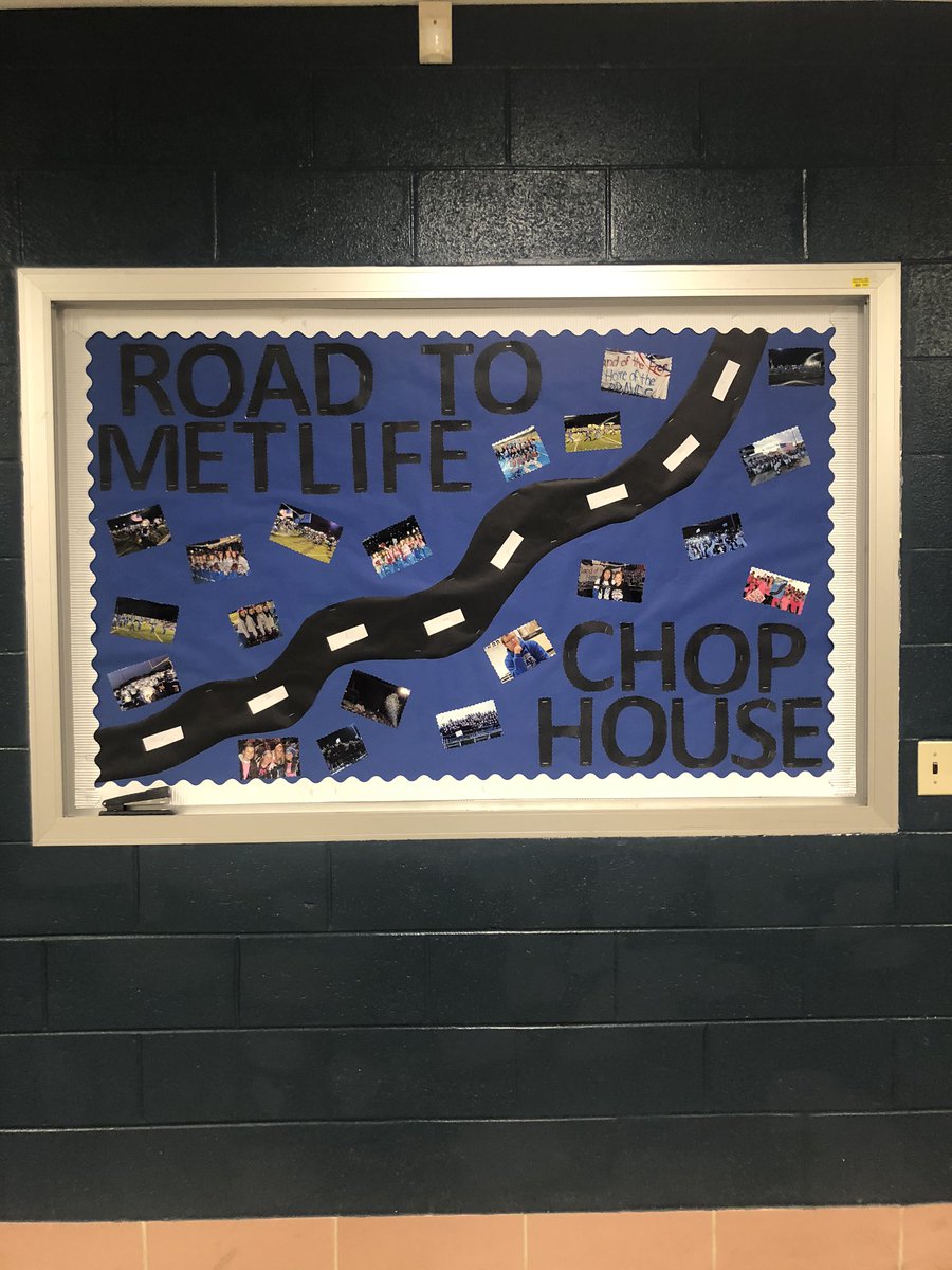 Our new bulletin board!!! #bleedblue #chophouse #makethingsright @CoachFucetola @BravesScores @WilliamstownHS