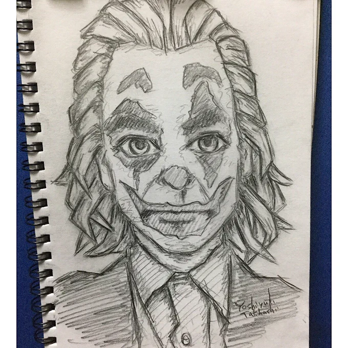 映画人気みたいですね 〜   ジョーカー joker描いてみた  #joker #鉛筆画 #絵描きさんと繋がりたい #似顔絵 #drawing #sketch #art #portrait #illust #illustration  #illustrator #paint #painting #draw #mydrawing #instadraw #instaart #artwork  #落書き 